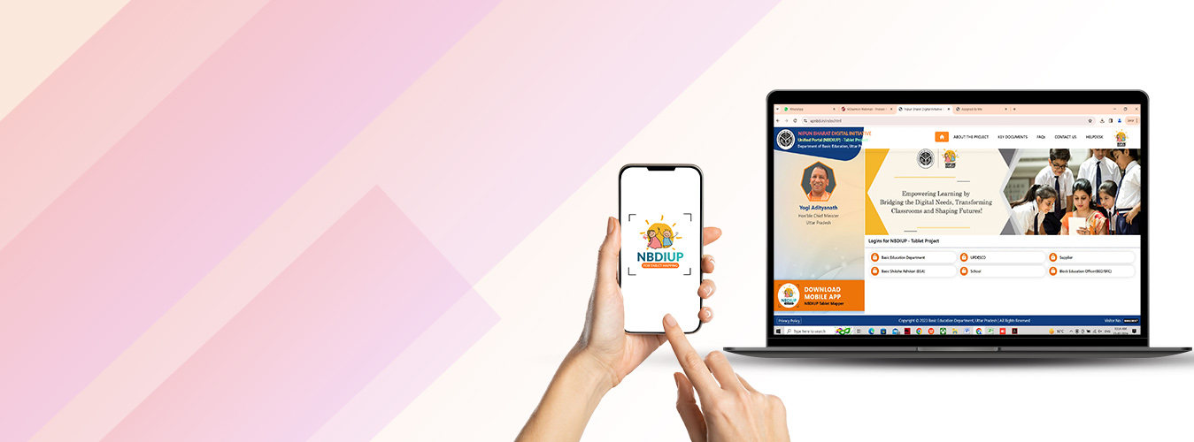 Explore the precision of Omninet's meticulously developed and maintained NBDIUP Tablet Project, a tailored solution initiated by UPDESCO. Exclusively designed for the Basic Education Dept, UP, this app ensures seamless mapping of IMEI numbers to beneficiaries in the NIPUN Bharat Digital Initiative Unified Portal, facilitating efficient tablet distribution.