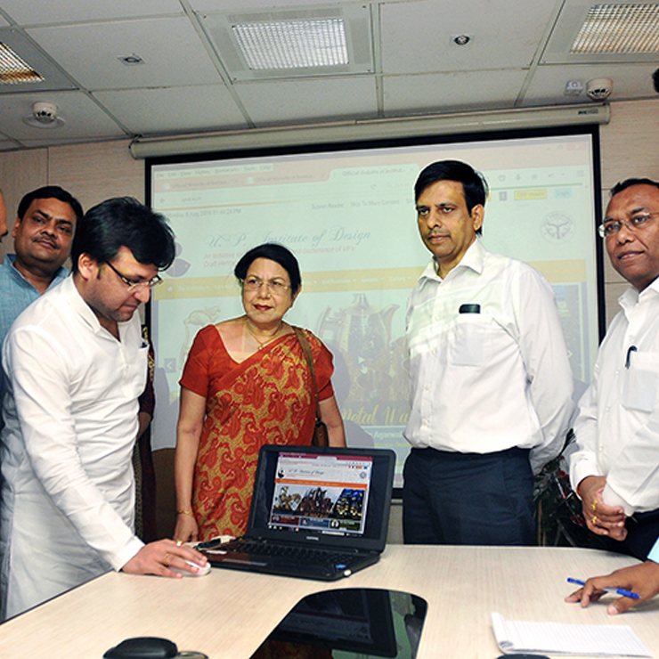 Inauguration Of Uttar Pradesh Institute Of Design Website