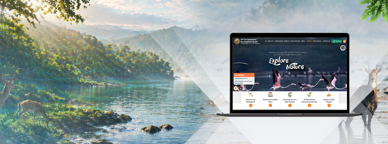 Omni-net Technologies has designed and deployed an AI chatbot-powered, cloud-native Eco-Tourism Web Portal and Mobile App for the Tourism Department, Government of Uttar Pradesh - delivering measurable impact from day one, with 2,500+ active users and 18,000+ platform interactions.  With NLP-driven assistance, GPS-based navigation, secure booking integration, and SOS emergency services, the platform is already delivering real impact across Uttar Pradesh’s eco-tourism ecosystem.