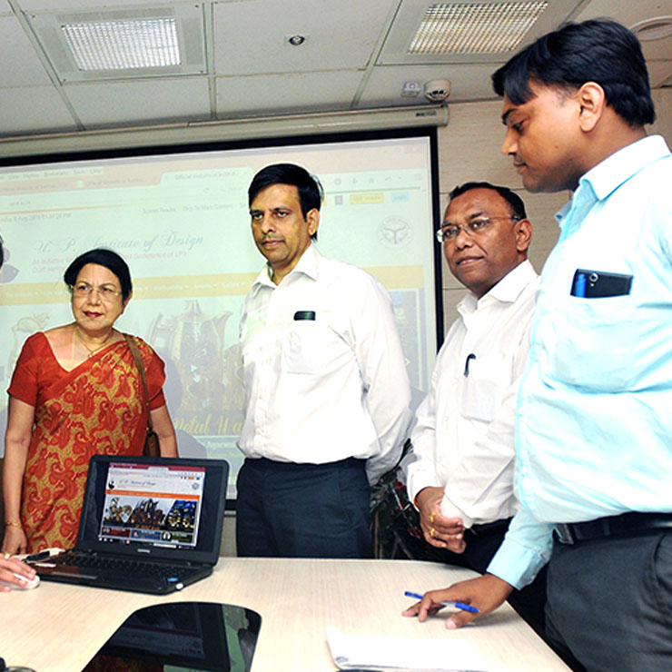 Inauguration Of Uttar Pradesh Institute Of Design Website